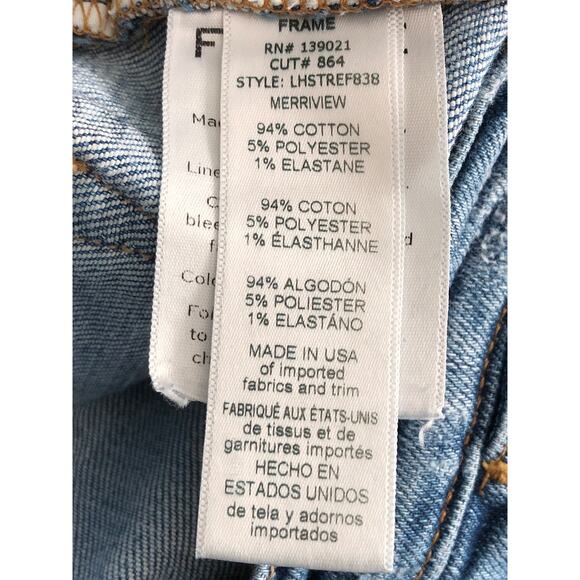 FRAME Women's Size 26 Le High Straight Jeans - Picture 7 of 8